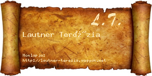 Lautner Terézia névjegykártya